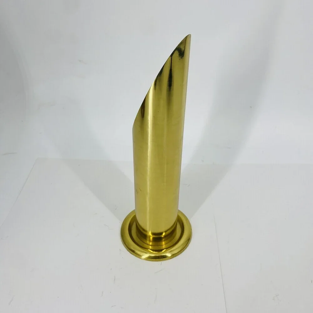 Vintage MCM Gatco Modernist Solid Brass 11